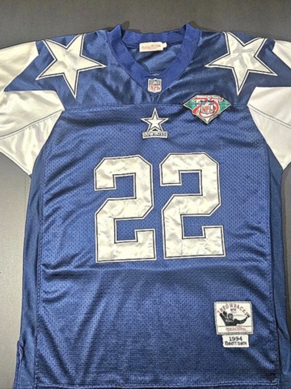 Mitchell & Ness Dallas Cowboys Emmitt Smith 1994 Throwbacks Authentics Jersey